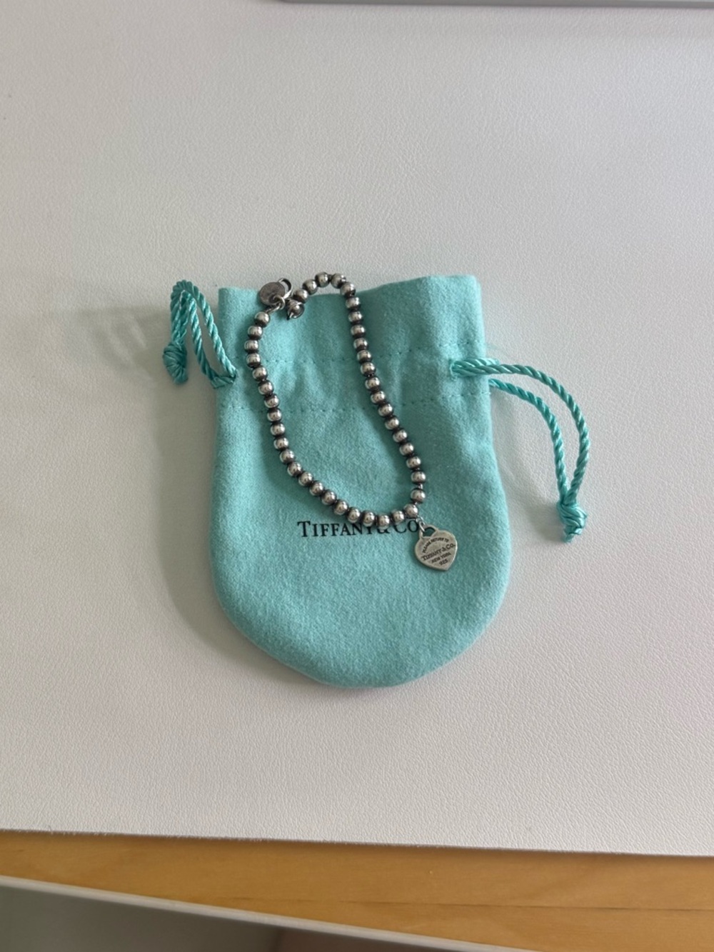 Tiffany & Co. Return to Tiffany®
Heart Tag Bead Bracelet in Silver
